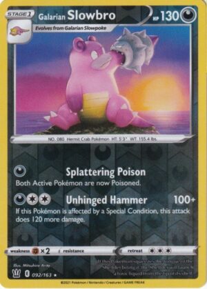Galarian Slowbro - 092/163 - Reverse