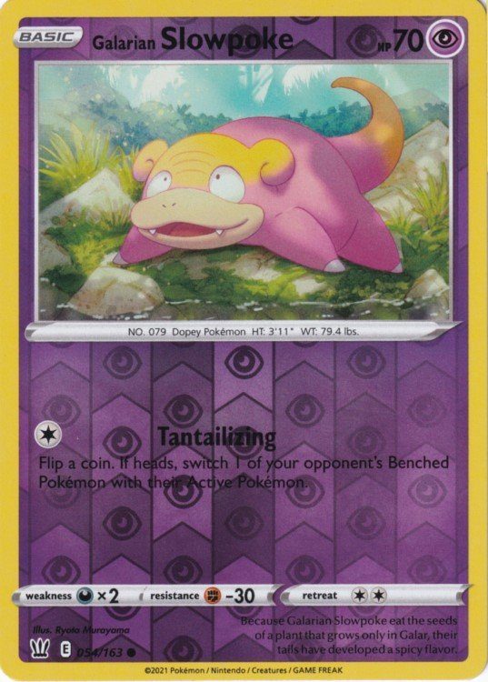 Galarian Slowpoke - 054/163 - Reverse