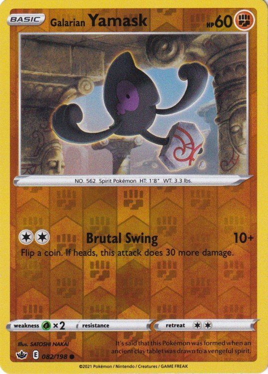 Galarian Yamask – 082/198 – Reverse