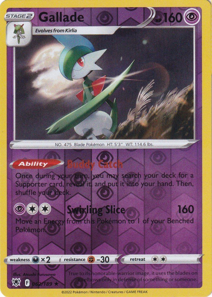 Gallade - 62/189 - Reverse