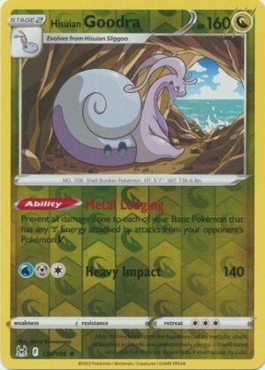 Hisuian Goodra - 134/196 - Reverse