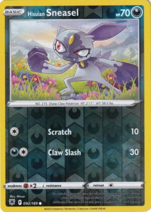 Hisuian Sneasel - 92/189 - Reverse
