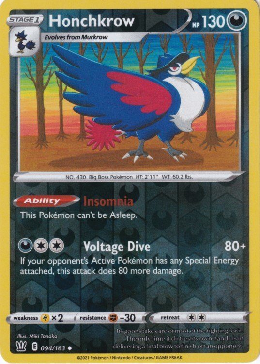 Honchkrow - 094/163 - Reverse