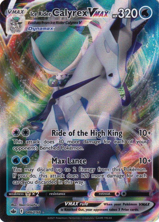 Ice Rider Calyrex VMAX 046/198 - Pokemon enkeltkort fra SWSH