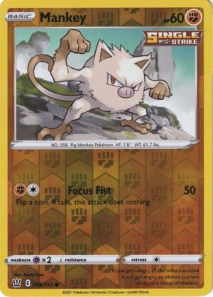 Mankey - 066/163 - Reverse