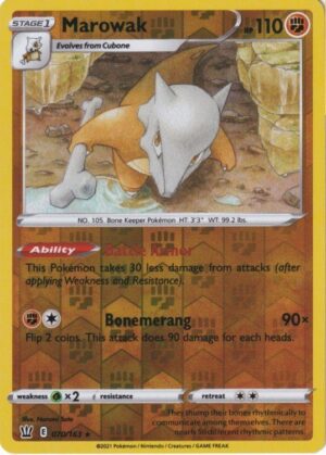 Marowak - 070/163 - Reverse