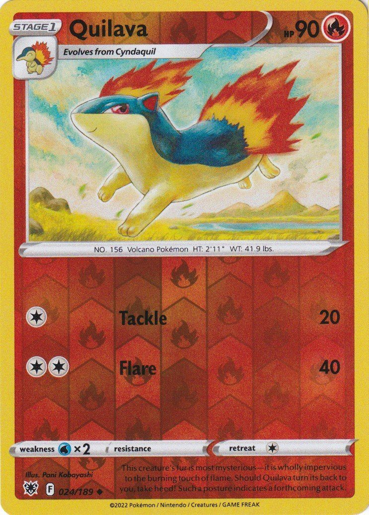 Quilava – 24/189 – Reverse
