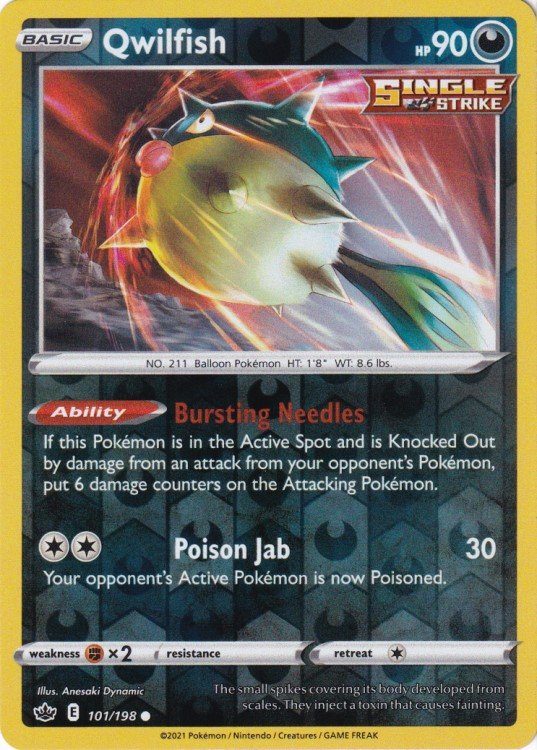 Qwilfish – 101/198 – Reverse