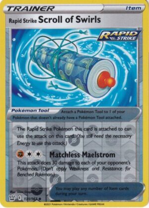 Rapid Strike Scroll of Swirls - 131/163 - Reverse