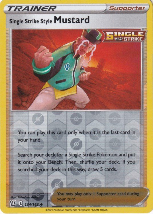 Single Strike Style Mustard - 134/163 - Reverse