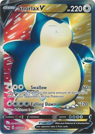 Snorlax V – 197/202