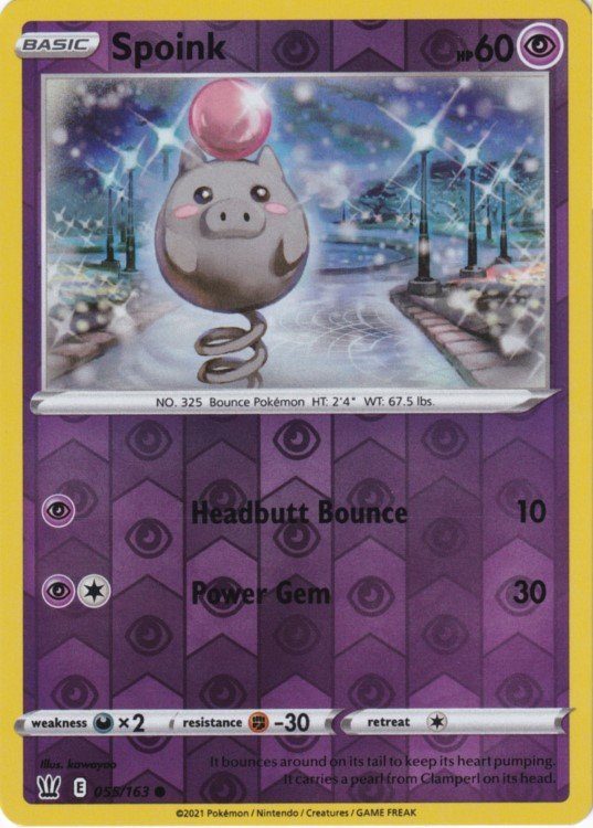 Spoink - 055/163 - Reverse