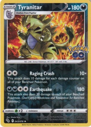 Tyranitar - 43/078 - Reverse