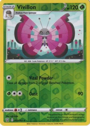 Vivillon - 013/163 - Reverse