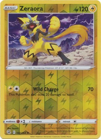 Zeraora – 102/264 – Reverse