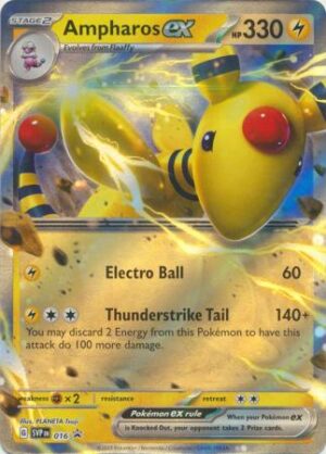 Ampharos ex - Battle Deck - Ampharos ex SVP016 - Pokemon Scarlet & Violet Promo kort