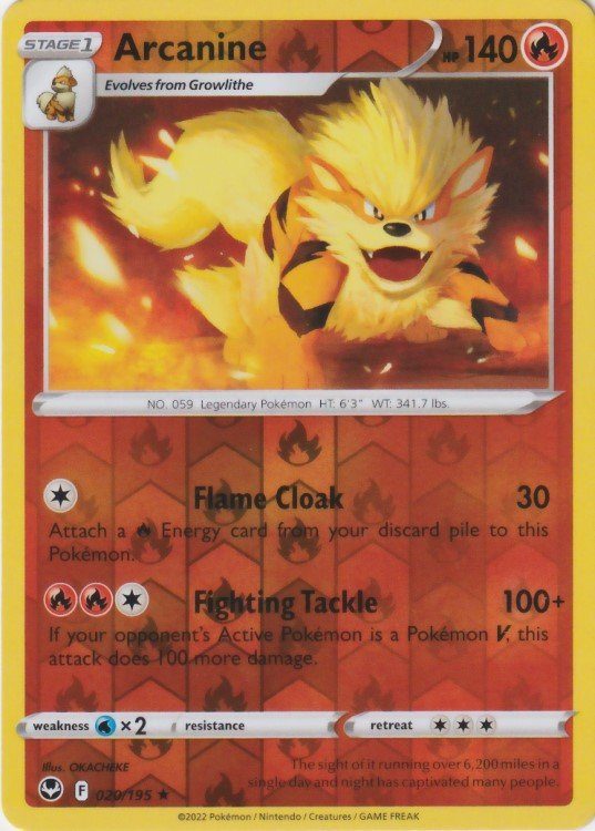 Arcanine – 20/195 – Reverse