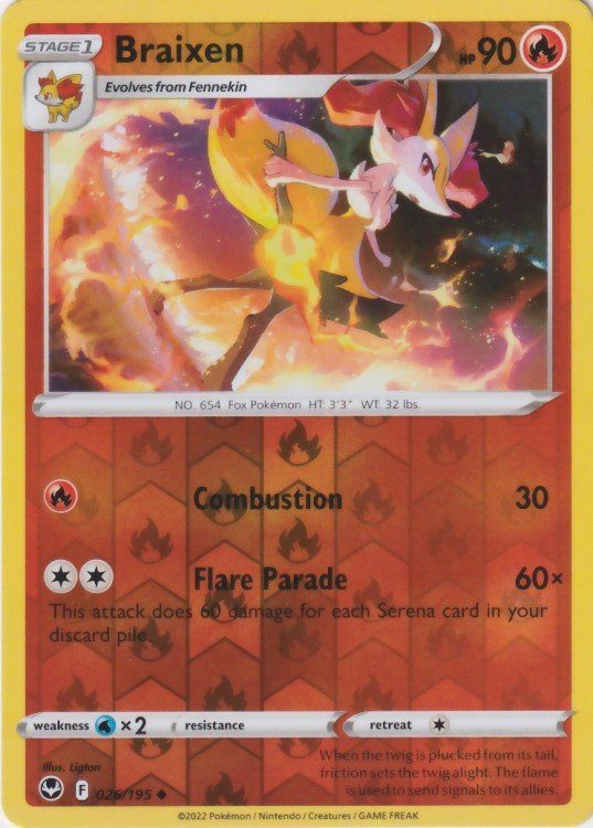 Braixen – 26/195 – Reverse