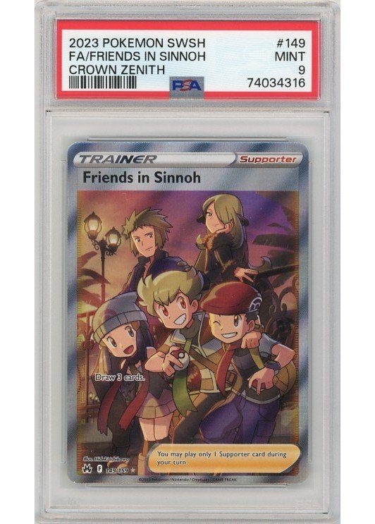 Friends in Sinnoh 149/159 PSA 9