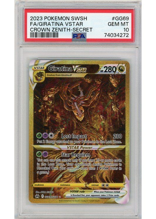 Giratina VSTAR GG69/GG70 PSA 10