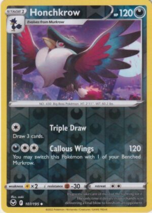 Honchkrow - 107/195 - Reverse