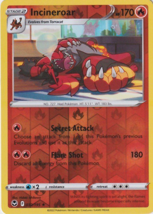 Incineroar - 32/195 - Reverse