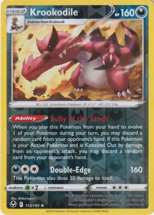 Krookodile – 113/195 – Reverse