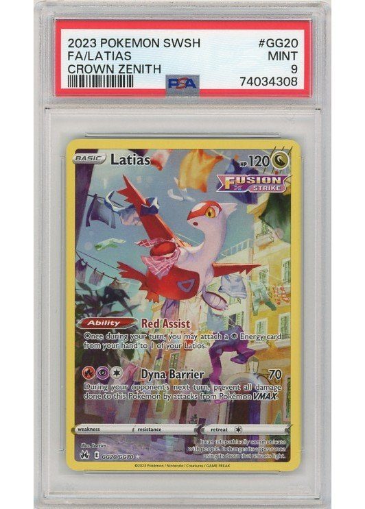 Latias – GG20/GG70 – PSA 9