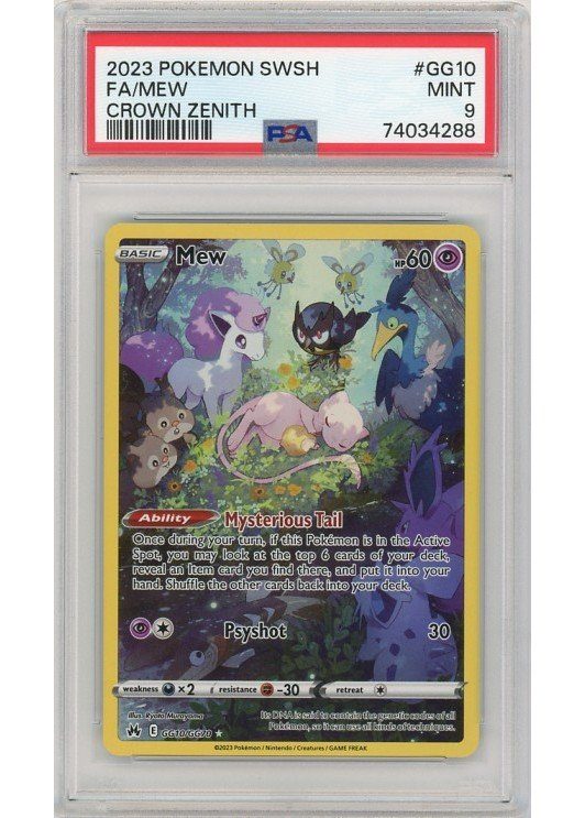 Mew GG10/GG70 PSA 9