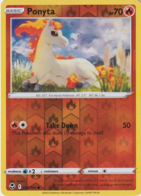 Ponyta – 21/195 – Reverse