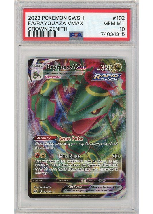 Rayquaza VMAX – 102/159 – PSA 10