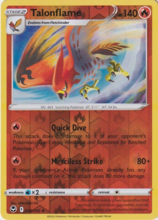 Talonflame – 29/195 – Reverse