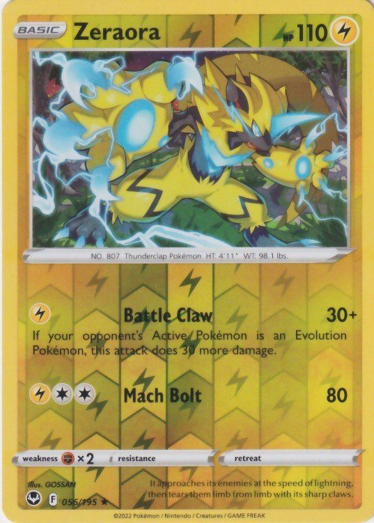 Zeraora – 56/195 – Reverse