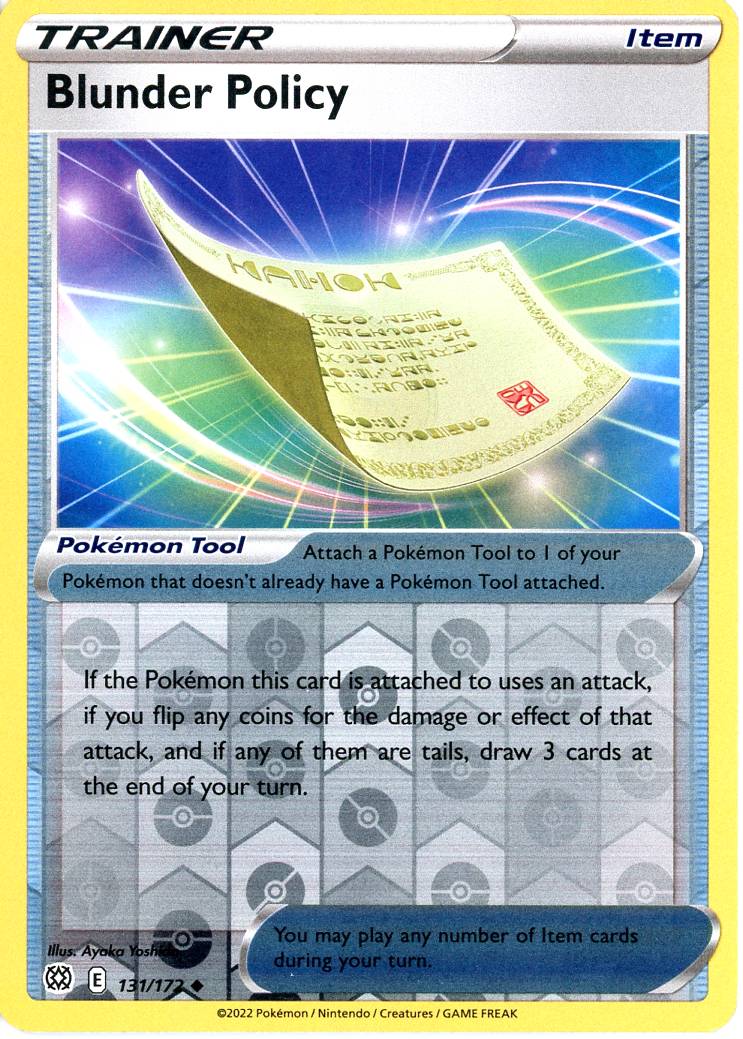 Blunder Policy - 131/172 - Reverse