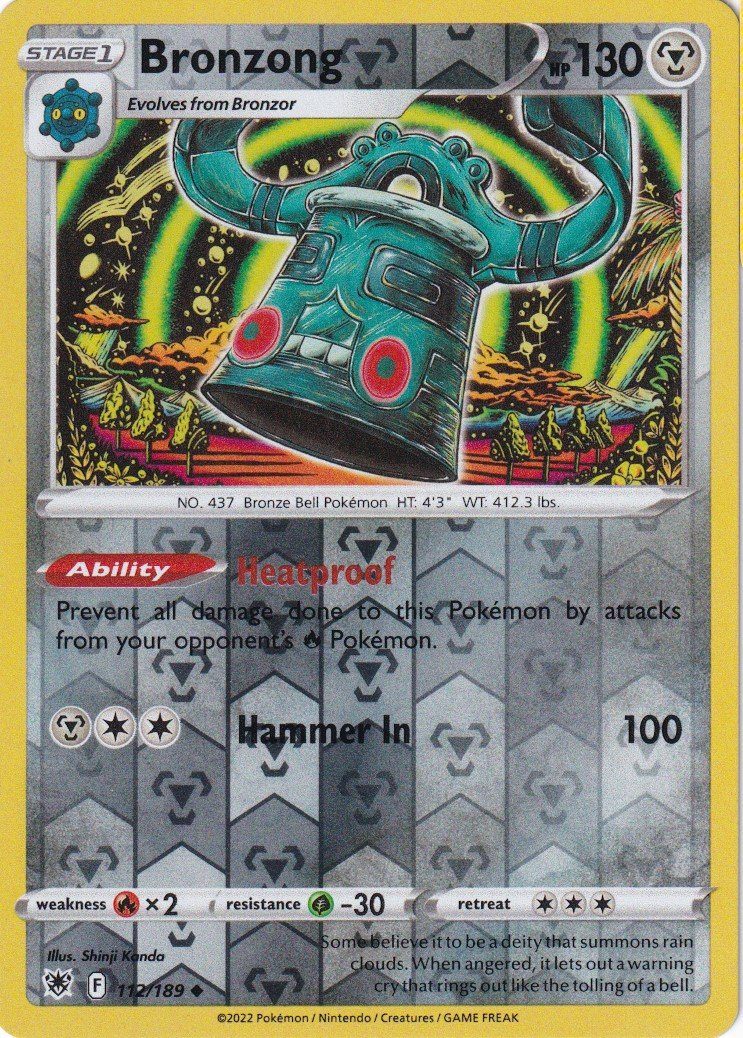 Bronzong – 112/189 – Reverse