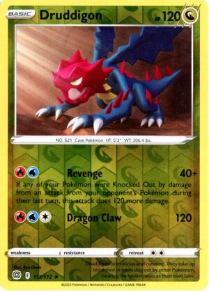 Druddigon - 113/172 - Reverse