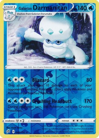 Galarian Darmanitan – 048/192 – Reverse