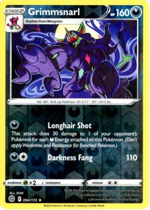Grimmsnarl - 94/172 - Reverse