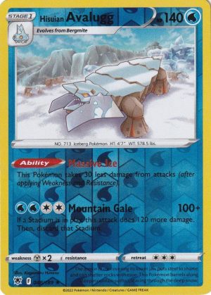 Hisuian Avalugg - 48/189 - Reverse