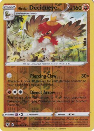 Hisuian Decidueye - 82/189 - Reverse
