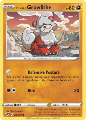 Hisuian Growlithe - 70/189