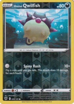 Hisuian Qwilfish - 89/189 - Reverse