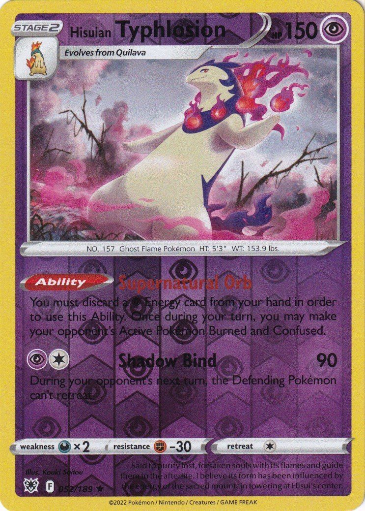 Hisuian Typhlosion – 52/189 – Reverse