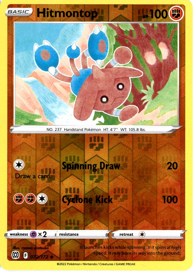 Hitmontop - 72/172 - Reverse