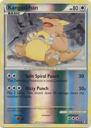 Kangaskhan - 36/102 - Reverse