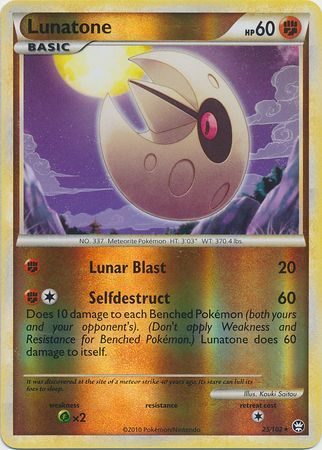 Lunatone - 25/102 - Reverse