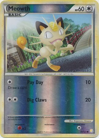 Meowth - 75/123 - Reverse