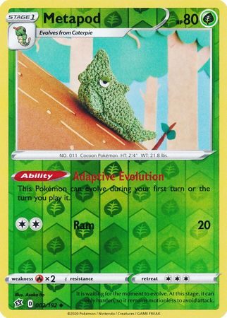 Metapod – 002/192 – Reverse