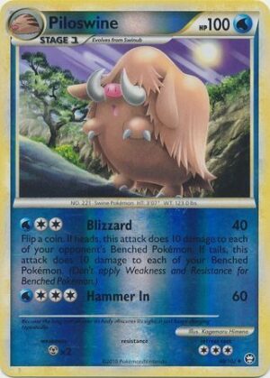 Piloswine - 48/102 - Reverse