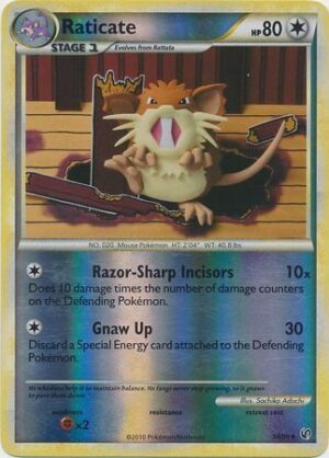 Raticate - 34/90 - Reverse